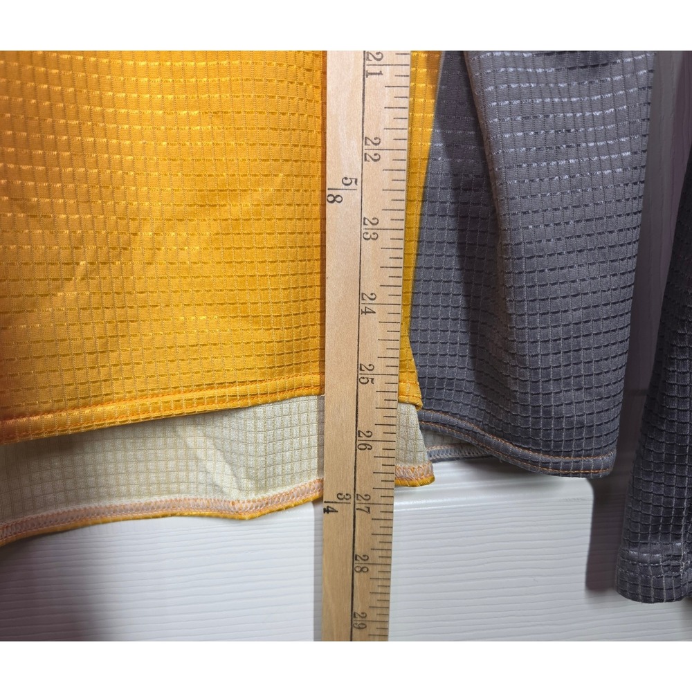 VTG Nike ACG Cycling Jersey Long Sleeve Yellow Grey Made in Italy Large 90s Y2K - Picture 11 of 14